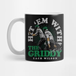 Zach Wilson New York J Griddy Celebration Mug